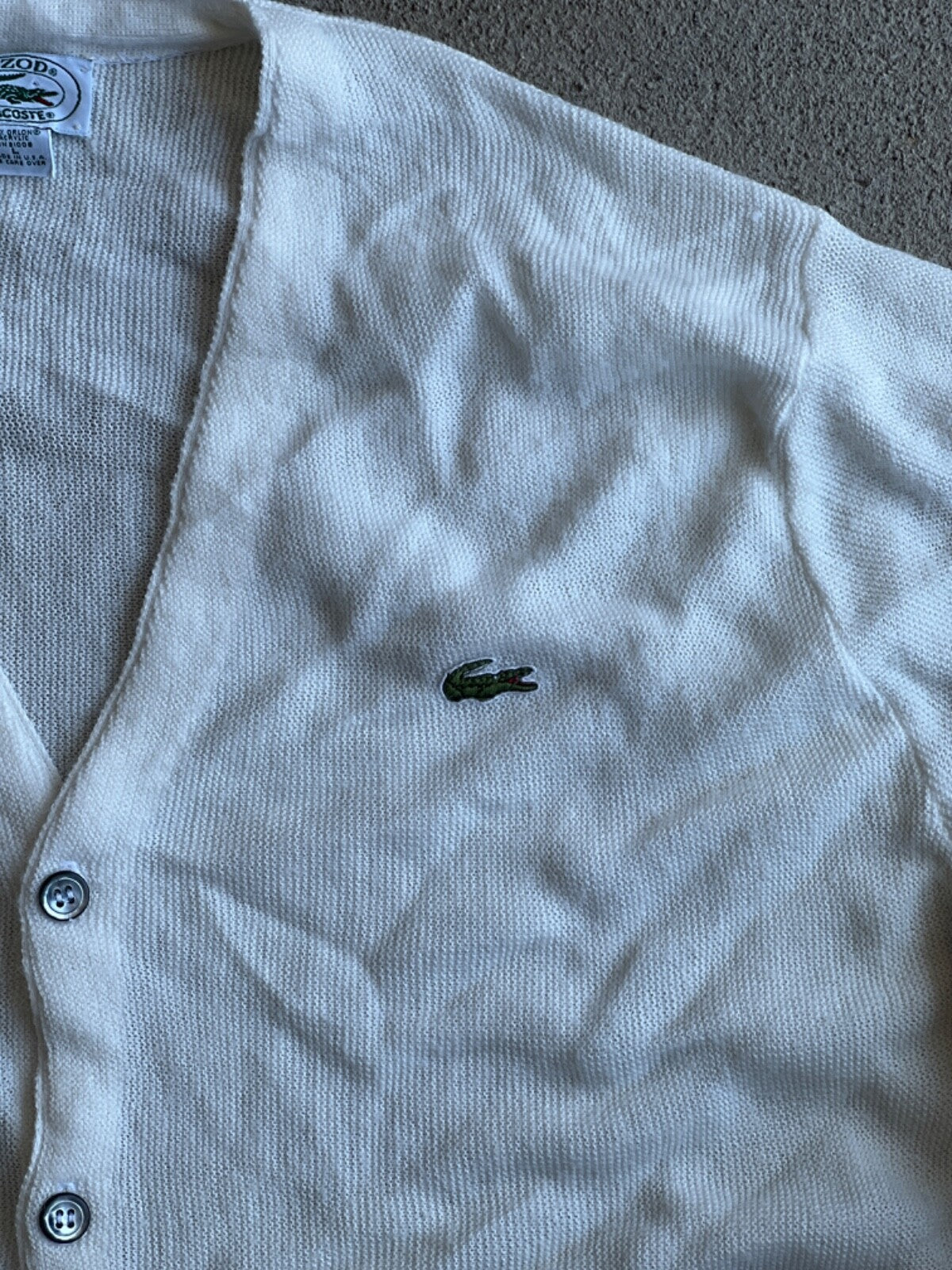 Vintage 90's IZOD Lacoste Classic Cardigan Sweater