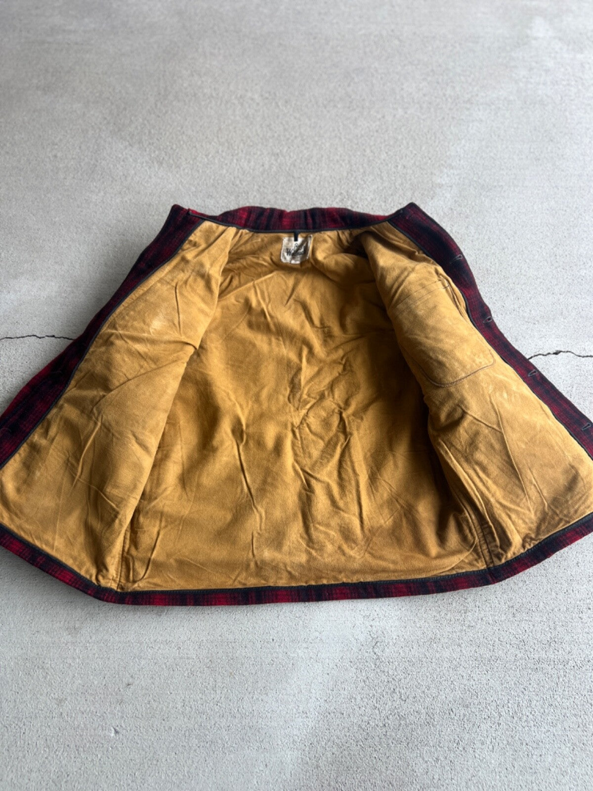 Vintage Woolrich Mackinaw Plaid Shore Jacket 42R