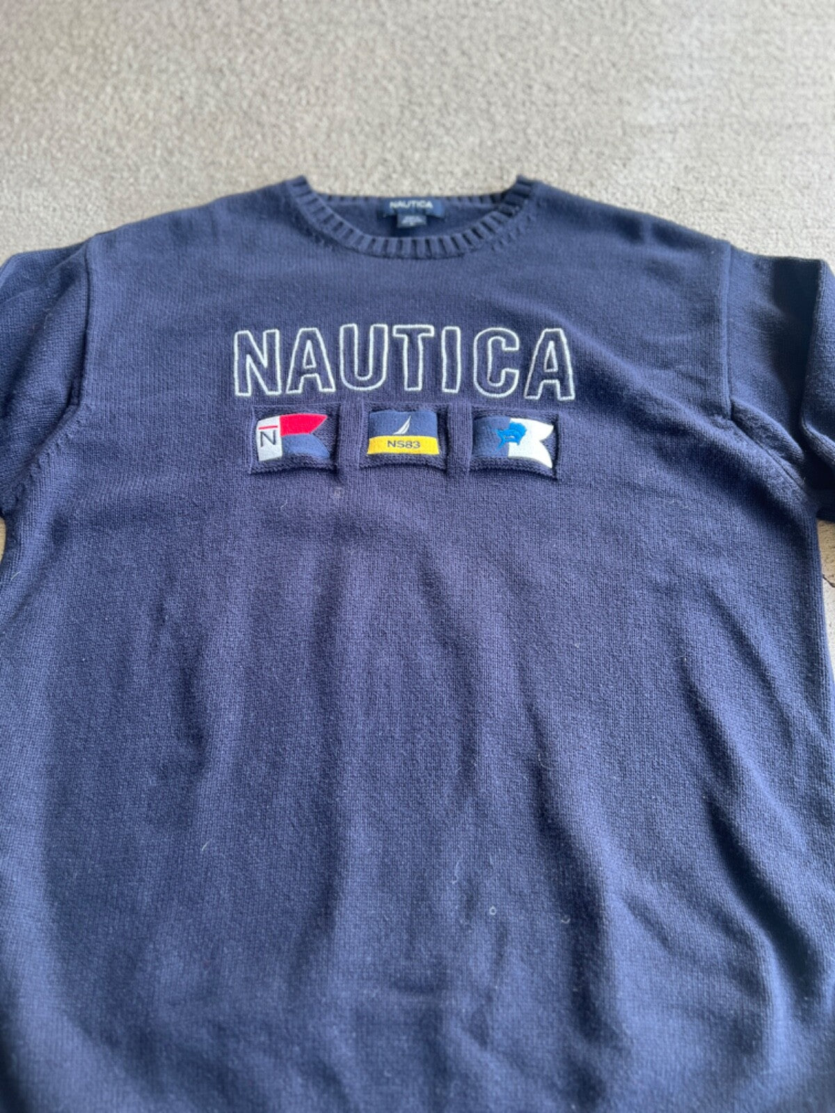 Vintage 90's Nautica Sailing Knit Sweater