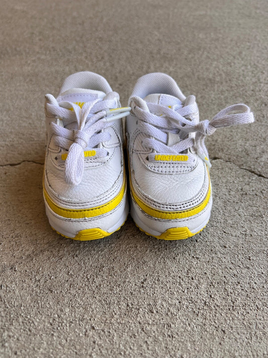 Toddler Nike Air Max 90 X Undefeated "White Optic" 5C Extra Laces No Box
