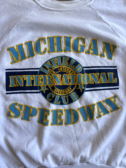 Vintage 90's Logo 7 Michigan International Speedway Crewneck Sweatshirt